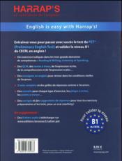 Harrap's pass ; the Cambridge prelimary english test - 4ème de couverture - Format classique