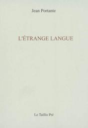 L'etrange langue - Couverture - Format classique