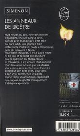 Les anneaux de Bicêtre - 4ème de couverture - Format classique