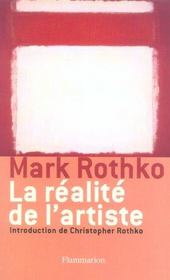 La Realite De L'Artiste - Intérieur - Format classique