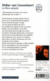 Le père adopté - 4ème de couverture - Format classique