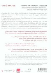 Cite Rouge ; Ecoutez L'Ecrit De La Banlieue - 4ème de couverture - Format classique