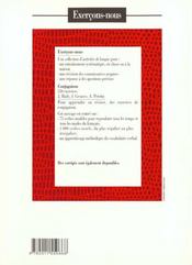 Les 350 exercices - conjugaison - livre de l'eleve - 4ème de couverture - Format classique