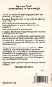 Les Transferts De Technologie 1984  - Perrin 