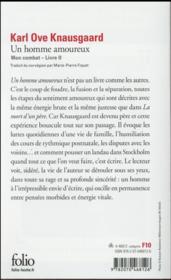 Mon combat t.2 ; un homme amoureux - 4ème de couverture - Format classique