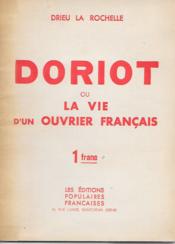 Doriot ou la vie d'un ouvrier français. - Couverture - Format classique