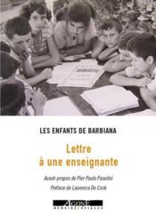 Lettre à une enseignante  - Les Enfants De Barbiana 