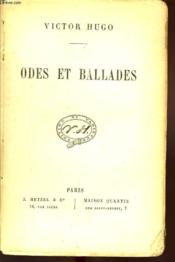Odes Et Ballades - Couverture - Format classique