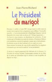 Le president du marigot - 4ème de couverture - Format classique