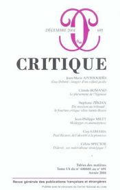 Revue Critique N.691 - Intérieur - Format classique