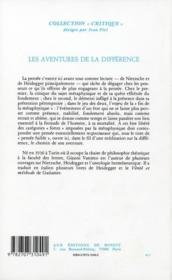 Les Aventures De La Diifference - 4ème de couverture - Format classique