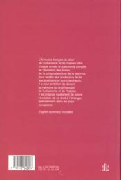 Annuaire francais du droit de l'urbanisme et de l'habitat n 4 - 2000 - 1ere ed. - hors collection - 4ème de couverture - Format classique