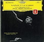 Disque Vinyle 33t Symphonie N°5 En Ut Minaur. Par L'Orchestre Philharmonique De Berlin Sous La Direction De Herbert Von Karajan. - Couverture - Format classique