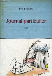 Journal particulier, 1933 - Couverture - Format classique