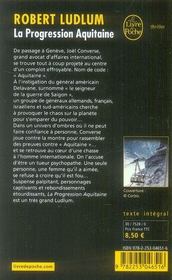 La progression aquitaine - 4ème de couverture - Format classique