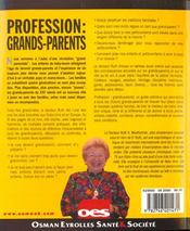Profession Grands-Parents ; Les Relations Enfants-Grands Parents - 4ème de couverture - Format classique