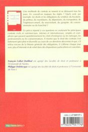 Contrats Civils Et Commerciaux ; 5e Edition - 4ème de couverture - Format classique