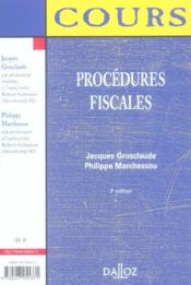 Procedures Fiscales - Couverture - Format classique