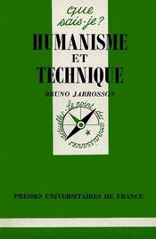 Humanisme et technique  - Bruno Jarrosson 