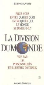 Division Du Monde (La) - Couverture - Format classique