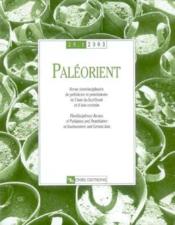PALEORIENT N.29/1  - Collectif - Paleorient 