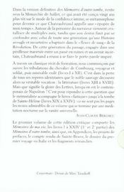 Mémoires d'outre-tombe t.1 - François René de Chateaubriand