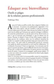 éduquer Avec Bienveillance Outils Et Pièges De La Relation Parents Professionnels Hirn Frederique - 