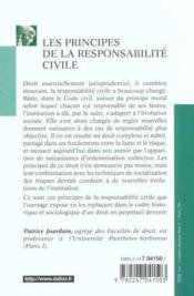 Les Principes De La Responsabilite Civile ; 5e Edition - Couverture - Format classique