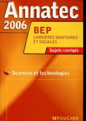 Annatec Foucher-Bep ; Sujets Corriges (édition 2006) - Couverture - Format classique