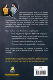 La communication, clé d'un mariage réussi - 4ème de couverture - Format classique