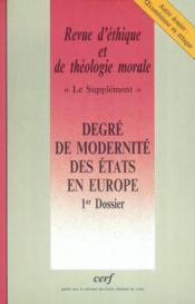 Revue d'ethique et de theologie morale numero 226 degre de modernite des etats en europe - Couverture - Format classique