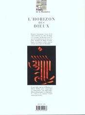 L'Horizon Des Dieux - 4ème de couverture - Format classique