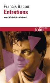 Entretiens avec Michel Archimbaud - Couverture - Format classique