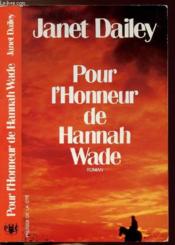 Honneur D'Hannah Wade(Pour L') - Couverture - Format classique
