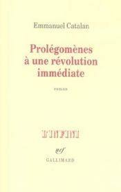 Prolegomenes a une revolution immediate - Intérieur - Format classique