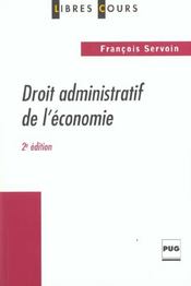 Droit administratif de l'economie edition 2001 - Intérieur - Format classique