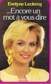 Encore 1 Mot A Vous Dire - Couverture - Format classique