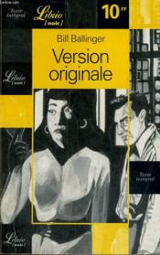 Version originale - Couverture - Format classique