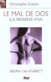 Le Mal De Dos Ca N'Existe Pas - Intérieur - Format classique
