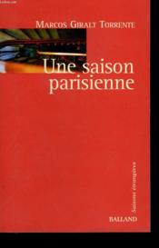 Une Saison Parisienne - Couverture - Format classique