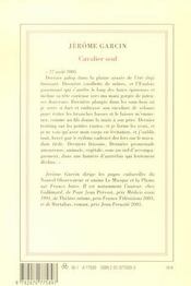 Cavalier seul - journal equestre - 4ème de couverture - Format classique