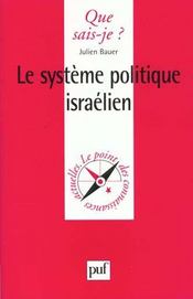 Le système politique israélien - Intérieur - Format classique