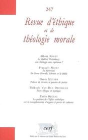 Revue d'ethique et de theologie morale numero 247 - Couverture - Format classique