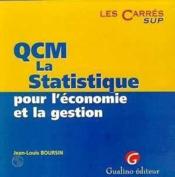 Qcm statist.economie gestion - Couverture - Format classique