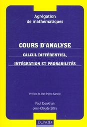 Capes/agreg de mathematiques - t01 - calcul differentiel, integration et probabilites  - Paul Doukhan - Doukhan/Sifre 