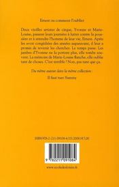 Ernest ou comment l'oublier ? - 4ème de couverture - Format classique