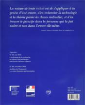 REVUE TECHNE n.42 ; science et conservation - 4ème de couverture - Format classique
