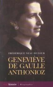 Genevieve de gaulle anthonioz. - Couverture - Format classique