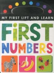 First Numbers - My First Lift And Learn - Couverture - Format classique
