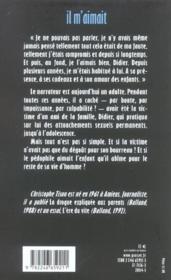 Il m'aimait - Couverture - Format classique